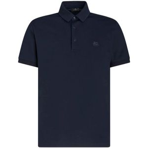 Etro, Polo Shirts Blauw, Heren, Maat:L