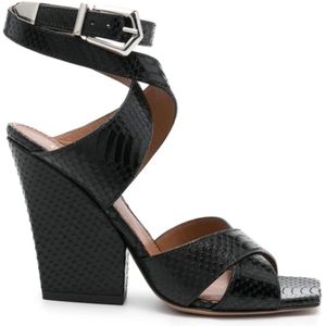 Paris Texas, High Heel Sandalen Zwart, Dames, Maat:38 EU