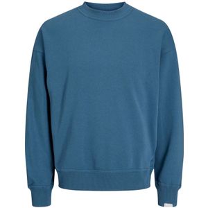 Jack & Jones, Sweatshirts & Hoodies, Heren, Blauw, S, Katoen, Heren Sweatshirt Collectie