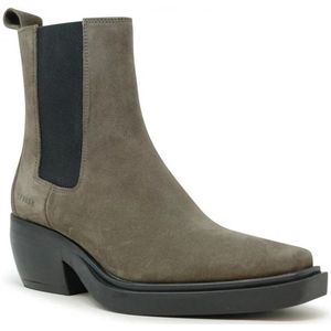 Copenhagen Shoes, Schoenen, Dames, Grijs, 40 EU, Suède, Grijze Suède Enkellaarzen Fw 24 Stijl