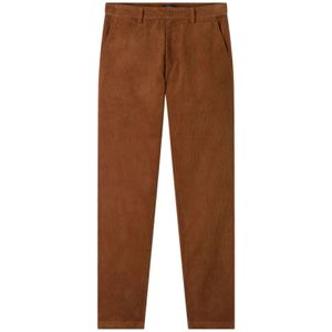 A.p.c., Broeken, Dames, Bruin, 2Xl, Katoen, Biologisch Katoen Straight Leg Broek