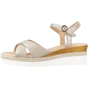 Mtng, Platform Wedge Sandal Bruin, Dames, Maat:40 EU