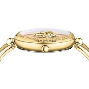 Versace, Accessoires, Dames, Geel, ONE Size, Gouden en Rode Palazzo Horloge