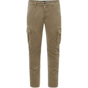 BomBoogie, Broeken, Heren, Groen, W31, Katoen, Slim Fit Cargo Broek