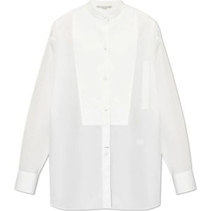 Stella McCartney, Blouses & Shirts, Dames, Wit, 2Xs, Katoen, Oversized shirt