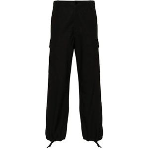 Kenzo, Cargo Workwear Broek in Zwart Zwart, Dames, Maat:L