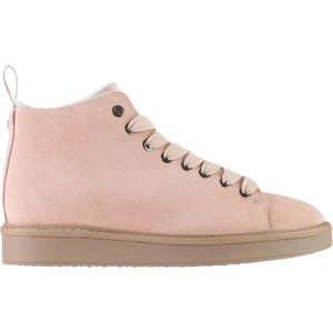 Panchic, Suède Shearling Enkellaars Beige, Dames, Maat:35 EU