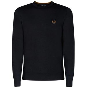 Fred Perry, Sweatshirts & Hoodies, Heren, Blauw, S, Klassieke Blauwe Trui