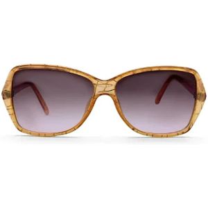 Dior Vintage, Pre-owned, Dames, Oranje, ONE Size, Pre-owned Plastic sunglasses