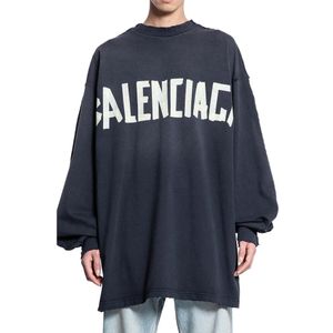 Balenciaga, T-Shirts Zwart, Heren, Maat:M