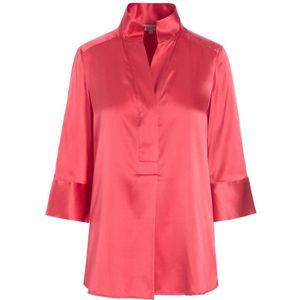 Dea Kudibal, Blouses & Shirts, Dames, Roze, S, Hot Pink Blouse met Verborgen Sluiting