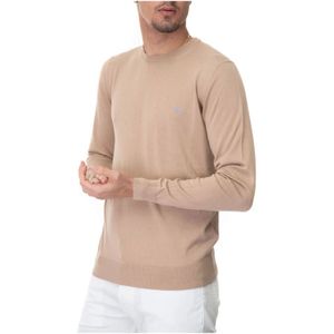 Harmont & Blaine, Truien, Heren, Beige, 3Xl, Katoen, Logo Trui, Regular Fit