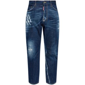 Dsquared2, Jeans, Heren, Blauw, 3Xl, Katoen, ‘Bro’ Jeans