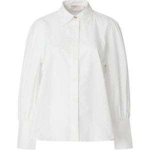 Busnel, Blouses & Shirts, Dames, Wit, S, Katoen, Adiba Witte Blouse