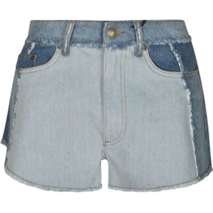 Chiara Ferragni Collection, Korte broeken, Dames, Blauw, W25, Denim, Denim Shorts