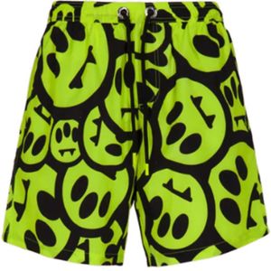 Barrow, Fluorescerende Gele Swim Boxer Shorts Geel, Heren, Maat:L