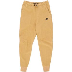 Nike, Broeken, Heren, Beige, XS, Katoen, Tech Fleece Winter Jogger Tracksuit Pants