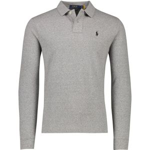 Ralph Lauren, Tops, Heren, Grijs, M, Katoen, Grijze Custom Slim Fit Trui