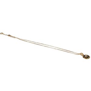 Versace, Medusa Hanger Ketting - Goud en Zwart Geel, Heren, Maat:ONE Size