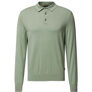 Hugo Boss, Onderscheidende Polo Kraag Trui Groen, Heren, Maat:3XL