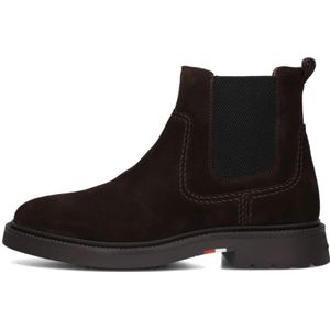 Tommy Hilfiger, Schoenen, Heren, Bruin, 40 EU, Suède, Bruine Suède Chelsea Comfort Boots