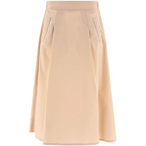 Peserico, Midi Skirts Beige, Dames, Maat:XS