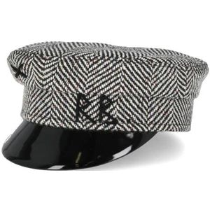 Ruslan Baginskiy, Accessoires, Dames, Veelkleurig, S, Zwarte bucket hoed met geborduurd logo