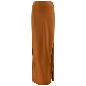 Saint Laurent, Rokken, Dames, Bruin, M, Elegante Zwarte Rok voor Vrouwen