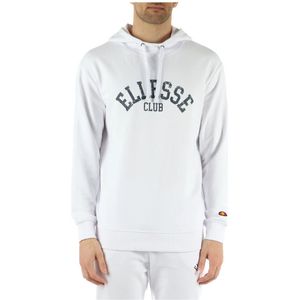 Ellesse, Sweatshirts & Hoodies, Heren, Wit, L, Katoen, Sport