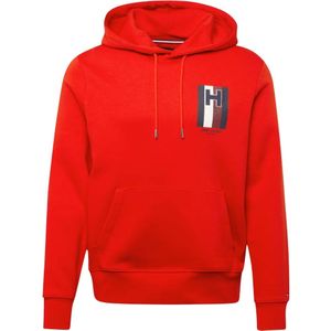 Tommy Hilfiger, Sweatshirts & Hoodies, Heren, Rood, M, Katoen, Heren hoodie met logo