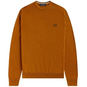 Fred Perry, Truien, Heren, Bruin, M, Katoen, Klassieke Crewneck Sweater