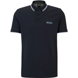 Hugo Boss, Tops, Heren, Blauw, S, Katoen, Premium Kwaliteit Golf Polo Shirt