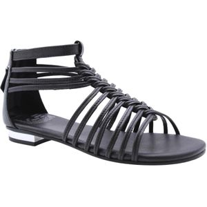 Bronx, Schoenen, Dames, Zwart, 36 EU, Vrolijke Platte Sandalen