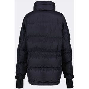 Moncler, Jassen, Heren, Blauw, M, Leer, Brigues Gewatteerde Jas