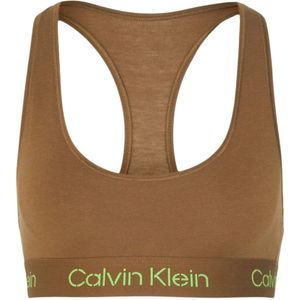 Calvin Klein, Stretch Katoenen Beha - Bruin Bruin, Dames, Maat:XS
