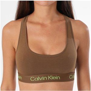 Calvin Klein, Sport, Dames, Bruin, S, Katoen, Stretch Katoenen Beha - Bruin