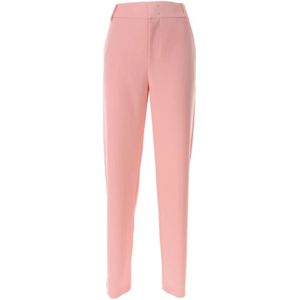 Moschino, Broeken, Dames, Roze, S, Polyester, Op Maat Gemaakte Cady Broek in Roze