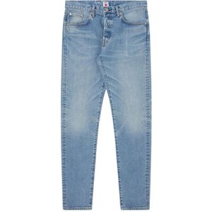 Edwin, Jeans, Heren, Blauw, W30 L30, Katoen, Slim-fit Jeans