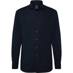 Boggi Milano, Overhemden, Heren, Blauw, XL, Katoen, Regular Fit Performance Pique Polo Shirt
