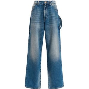 Essentiel Antwerp, Jeans, Dames, Blauw, W30, Denim, Blauwe Denim Werkbroek