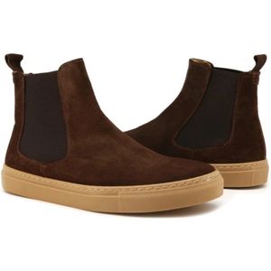 Duca di Morrone, Schoenen, Heren, Bruin, 43 EU, Leer, Chelsea Boots