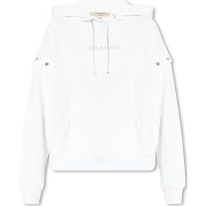 AllSaints, Sweatshirts & Hoodies, Dames, Wit, L, ‘Amphie’ hoodie