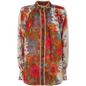 Zimmermann, Bloemen relaxte blouse Veelkleurig, Dames, Maat:M