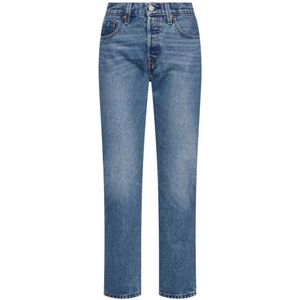 Levi's, Jeans, Dames, Blauw, W30, Katoen, Straight Jeans