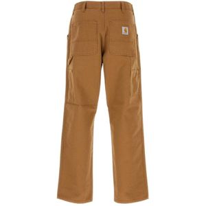 Carhartt Wip, Broeken, Heren, Bruin, W32, Katoen, Bruine Katoenen Kniebroek