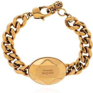 Alexander McQueen, Accessoires, Dames, Geel, ONE Size, Messing armband