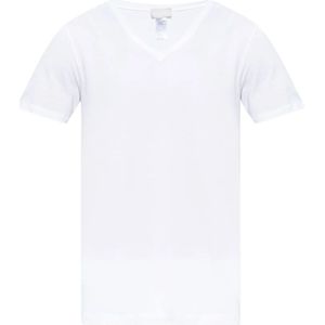 Hanro, Katoenen T-shirt Wit, Heren, Maat:M