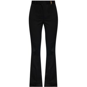 Versace, Broeken, Dames, Zwart, M, Wol, Wollen broek