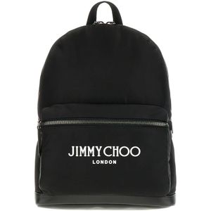 Jimmy Choo, Tassen, Heren, Zwart, ONE Size, Zaini Stijlvolle Rugzak