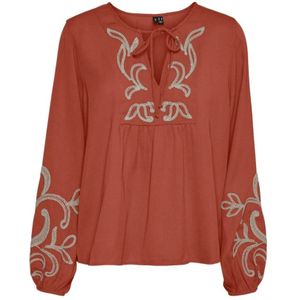 Vero Moda, Blouses Oranje, Dames, Maat:XL